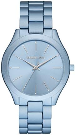 Buy Shop Michael Kors Slim Runway Blue Dial Blue Steel Strap Watch For Women - MK4548 USA Online