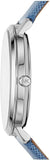 Buy Shop Michael Kors Jaryn Quartz Silver Dial Blue Leather Strap Watch For Women - MK2495 USA Online