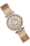Buy Shop Guess Muse Quartz Silver Dial Rose Gold Steel Strap Watch For Women - W1008L3 USA Online