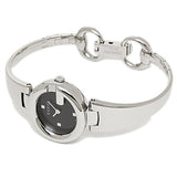 Buy Shop Gucci Guccisima Quartz Black Dial Silver Steel Strap Watch For Women - YA134501 USA Online
