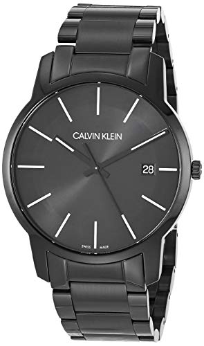 Buy Shop Calvin Klein City Quartz Black Dial Black Steel Strap Watch for Men - K2G2G4B1 USA Online