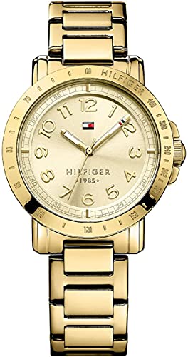 Buy Shop Tommy Hilfiger Bella Gold Dial Gold Steel Strap Watch for Women - 1781395 USA Online