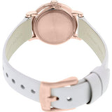 Buy Shop Marc Jacobs Baker White Dial White Leather Strap Watch for Women - MBM1284 USA Online