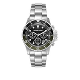 Buy Shop Michael Kors Everest Chronograph Black Dial Silver Steel Strap Watch For Men - MK8976 USA Online