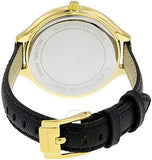 Buy Shop Michael Kors Slim Runway Quartz Gold Dial Black Leather Strap Watch For Women - MK2392 USA Online