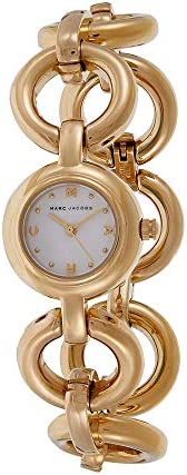 Buy Shop Marc Jacobs Rock White Dial Gold Steel Strap Watch for Women - MBM3005 USA Online