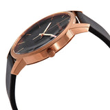 Buy Shop Calvin Klein City Quartz Black Dial Black Leather Strap Watch for Men - K2G2G6CZ USA Online