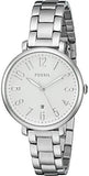Buy Shop Fossil Jacqueline White Dial Silver Steel Strap Watch for Women - ES3969 USA Online