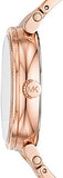 Buy Shop Michael Kors Sofie Quartz Rose Gold Dial Rose Gold Steel Strap Watch For Women - MK4335 USA Online