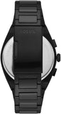 Buy Shop Fossil Everett Chronograph Black Dial Black Steel Strap Watch for Men - FS5797 USA Online