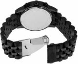 Buy Shop Michael Kors Hutton Chronograph Black Dial Black Steel Strap Watch For Men - MK9089 USA Online