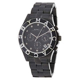 Buy Shop Marc Jacobs Blade Chronograph Black Dial Black Steel Strap Watch for Women - MBM3083 USA Online