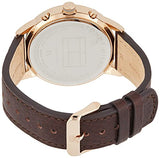 Buy Shop Tommy Hilfiger Multi Function Chronograph Black Dial Brown Leather Strap Watch for Men - 1791631 USA Online