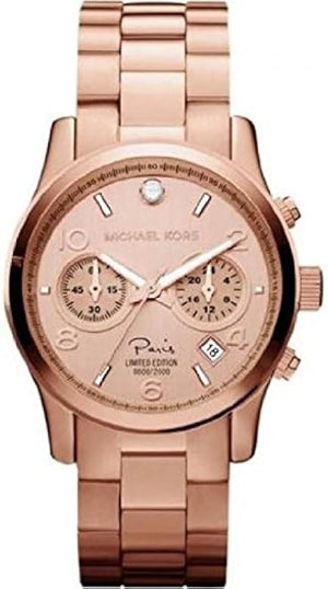 Buy Shop Michael Kors Paris Limited Edition Rose Gold Dial Steel Strap Watch for Women - MK5716 USA Online