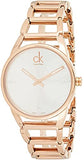 Buy Shop Calvin Klein Stately White Dial Gold Steel Strap Watch for Women - K3G2362W USA Online