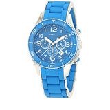 Buy Shop Marc Jacobs Rock Chronograph Blue Dial Blue Silicone Strap Watch for Women - MBM2575 USA Online