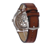 Buy Shop Fossil Forrester Automatic Skeleton Grey Dial Brown Leather Strap Watch for Men - ME3178 USA Online