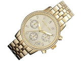 Buy Shop Michael Kors Runway Chronograph Gold Dial Gold Steel Strap Watch For Women - MK5698 USA Online