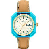 Buy Shop Fossil Candy White Dial Brown Leather Strap Watch for Men - ES3536 USA Online