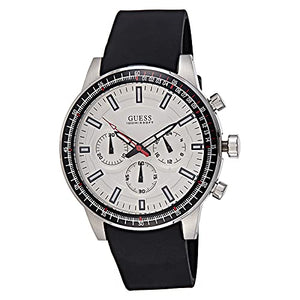 Buy Shop Guess Fuel Multifunction White Dial Black Rubber Strap Watch for Men - W0802G1 USA Online