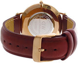 Buy Shop Daniel Wellington Classic Suffolk White Dial Brown Leather Strap Watch For Men - DW00100122 USA Online