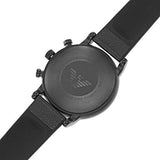 Buy Shop Emporio Armani Luigi Analog Blue Dial Black Leather Strap Watch For Men - AR11351 USA Online