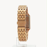 Buy Shop Fossil Raquel Three Hand Date White Dial Rose Gold Steel Strap Watch For Women - ES5271 USA Online