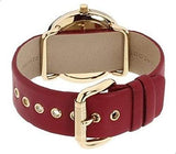 Buy Shop Marc Jacobs Amy Red Dial Burgundy Leather Strap Watch for Women - MBM1152 USA Online