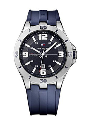 Buy Shop Tommy Hilfiger Drew Black Dial Black Rubber Strap Watch for Men - 1791062 USA Online