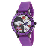 Buy Shop Marc Jacobs Marc White Dial Purple Silicone Strap Watch for Women - MBM5514 USA Online