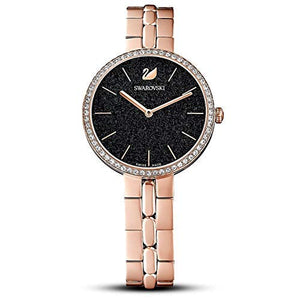 Buy Shop Swarovski Cosmopolitan Black Dial Rose Gold Steel Strap Watch for Women - 5517797 USA Online