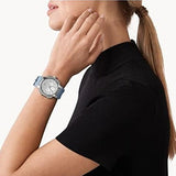 Buy Shop Michael Kors Sidney Chambray Multifunction Blue Dial Blue Silicone Strap Watch For Women - MK7220 USA Online