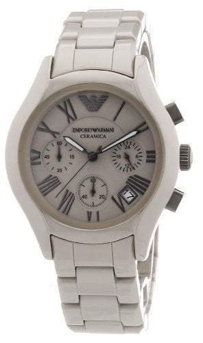 Buy Shop Emporio Armani Valente Chronograph Grey Dial Grey Steel Strap Watch For Men - AR1460 USA Online