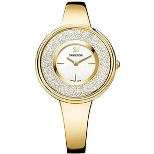 Buy Shop Swarovski Crystalline Bracelet White Dial Gold Steel Strap Watch for Women - 5269253 USA Online