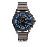 Buy Shop Versace icon Active Chronograph Black Dial Black Silicone Strap Watch For Men - VEZ700622 USA Online