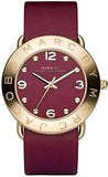 Buy Shop Marc Jacobs Amy Red Dial Burgundy Leather Strap Watch for Women - MBM1152 USA Online