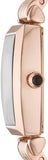 Buy Shop Emporio Armani Gianni T-Bar Analog Crystal Brown Dial Rose Gold Steel Strap Watch For Women - AR11407 USA Online