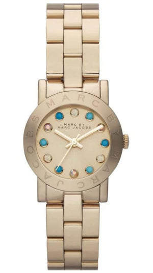 Buy Shop Marc Jacobs Amy Dexter Gold Dial Gold Steel Strap Watch for Women - MBM3218 USA Online