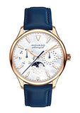 Buy Shop Movado Heritage Celestograf White Mother of Pearl Dial Blue Leather Strap Watch For Women - 3650011 USA Online