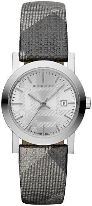 Buy Shop Burberry The City Silver Dial Multicolored Leather Strap Watch for Women - BU1873 USA Online