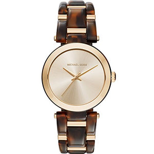 Buy Shop Michael Kors Delray Gold Dial Two Tone Steel Strap Watch for Women - MK4314 USA Online