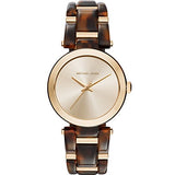 Buy Shop Michael Kors Delray Gold Dial Two Tone Steel Strap Watch for Women - MK4314 USA Online