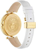 Buy Shop Versace Palazzo Empire White Dial White Leather Strap Watch for Women - VCO040017 USA Online