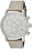 Buy Shop Calvin Klein City Chronograph White Dial White Leather Strap Watch for Men - K2G271Q4 USA Online