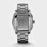 Buy Shop Fossil Machine Chronograph Black Dial Silver Steel Strap Watch for Men - FS4776 USA Online