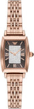 Buy Shop Emporio Armani Gianni T-Bar Analog Crystal Brown Dial Rose Gold Steel Strap Watch For Women - AR11407 USA Online