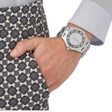 Buy Shop Marc Jacobs Henry Transparent Silver Dial Silver Steel Strap Watch for Women - MBM3205 USA Online