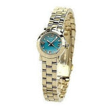 Buy Shop Marc Jacobs Amy Dinky Blue Dial Gold Steel Strap Watch for Women - MBM3229 USA Online