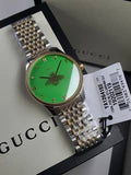 Buy Shop Gucci G Timeless Quartz Green Dial Two Tone Steel Strap Watch For Men - YA1264182 USA Online