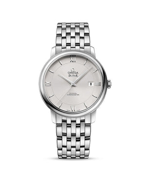 Buy Shop Omega De Ville Prestige Co-Axial Silver Dial Silver Steel Strap Watch for Men - 424.10.40.20.02.003 USA Online